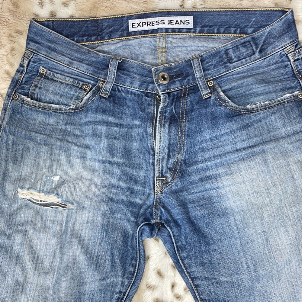 Express Light Blue Straight Leg Men’s Jeans Size 30X30 - Picture 4 of 11